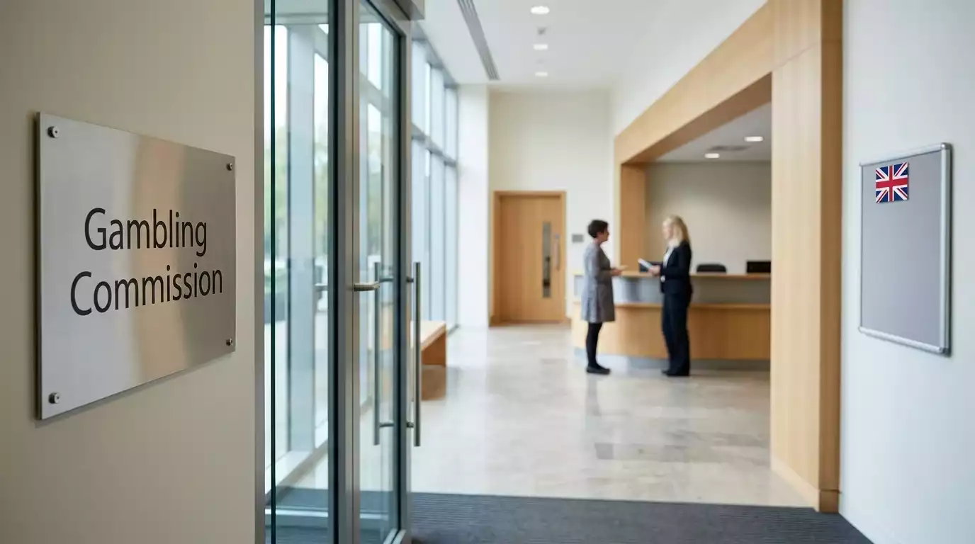 UK Gambling Commission building entrance and signage — regulator oversight of licensed bookmakers and horse racing betting
